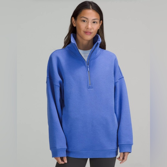 Lululemon Women’s Thick Fleece Half-Zip Wild Indigo Size XS/S - Picture 1 of 11